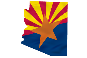 Arizona flag map