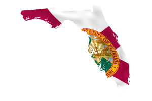 Florida flag map