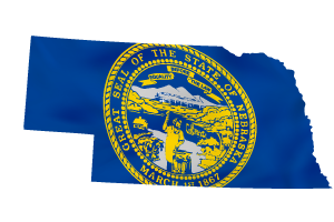 a blue and yellow flag with a blue background