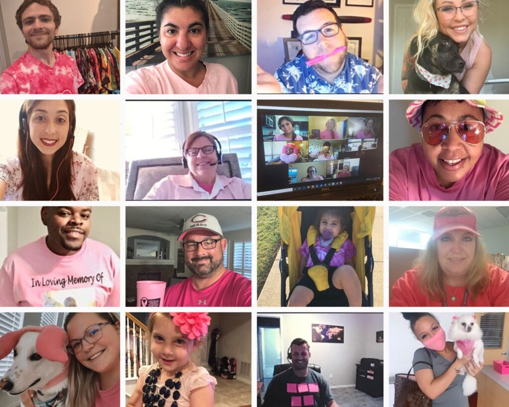 pink out collage